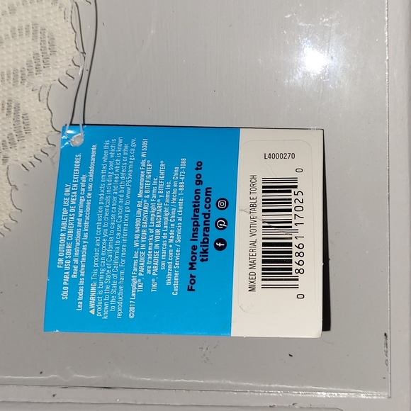 NWT Pair of Tiki Glass Votive Table Torches - Picture 7 of 13